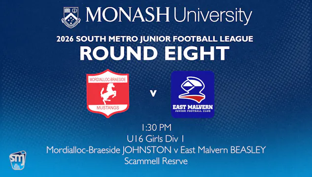 SMJFL R8: U16 Girls - Mordi-Brae v Ea...