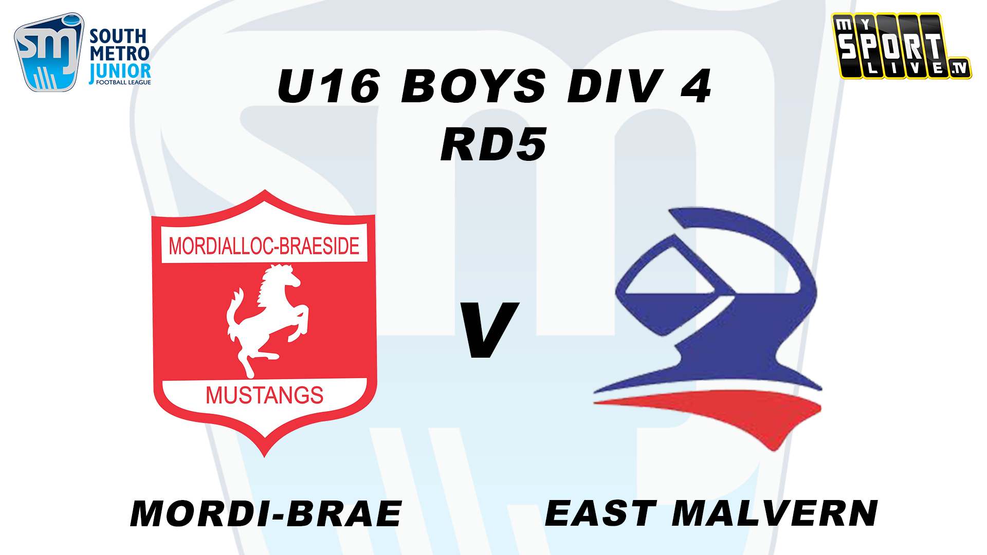 2024 SMJFL RD5 U16 Boys Mordi-Brae v East Malvern