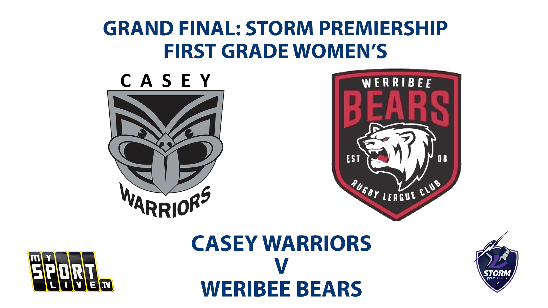 2023 GRAND FINAL - First Grade Women's: Casey Warriors vs Werribee Bears