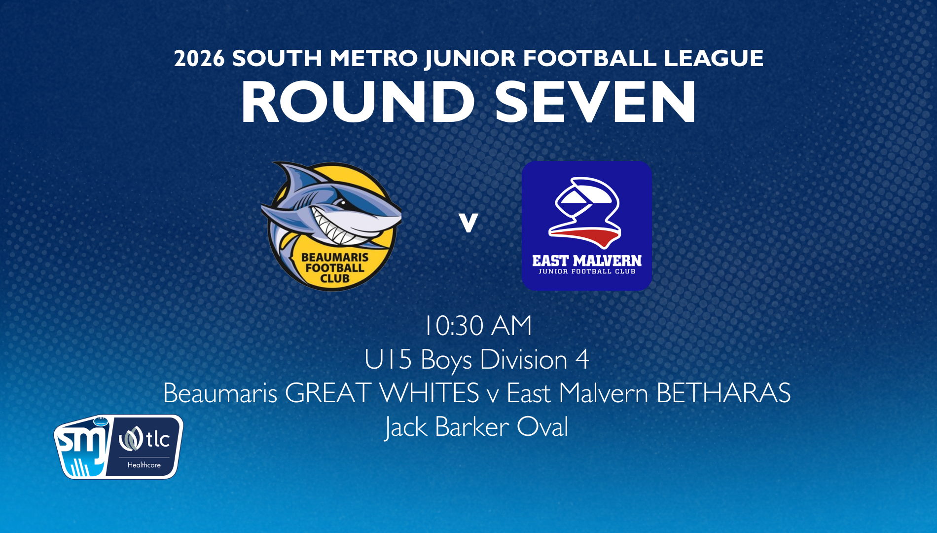 SMJFL R7: U15 Boys Div 4 - Beaumaris ...