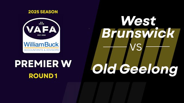 RD1 PREM W West Brunswick vs.Old Geelong