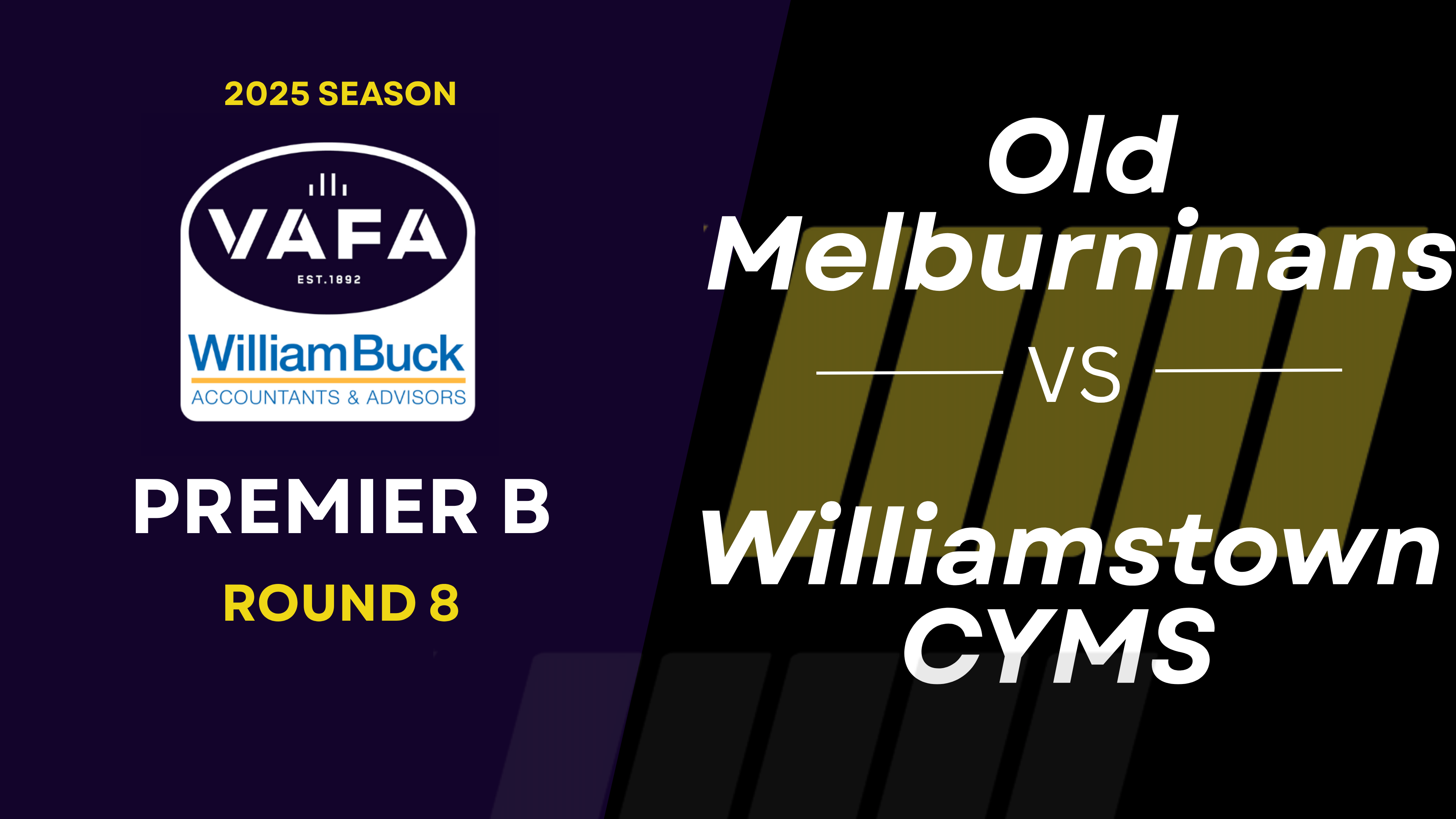 RD8 PREM B Old Melburninans vs.Williamstown CYMS
