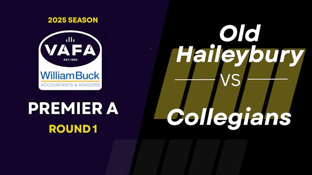 RD1 PREM A Old Haileybury vs.Collegians