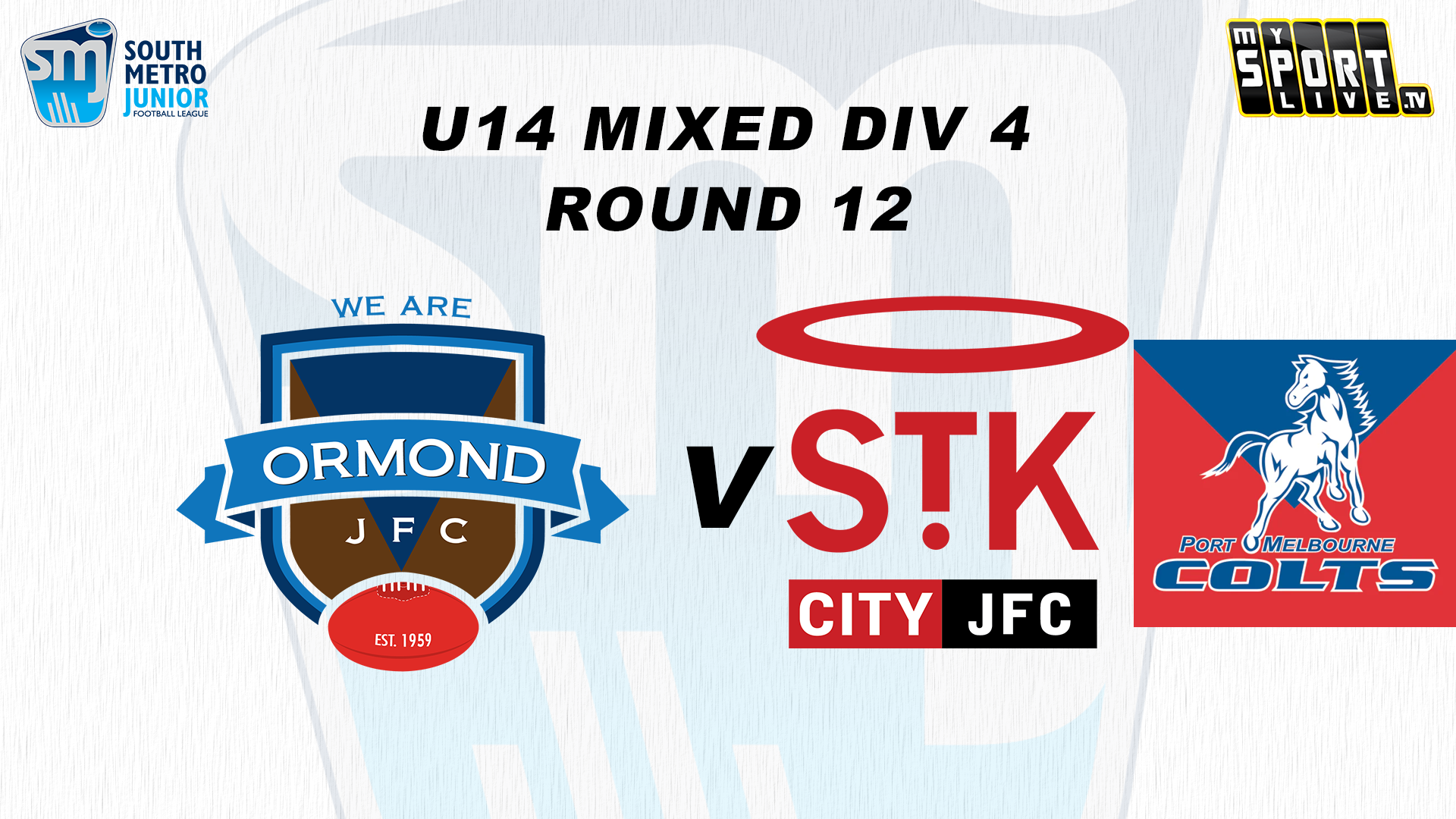 2025 SMJFL RD12 U14 Mixed Div 4 Ormond vs. St Kilda/Port Melbourne 