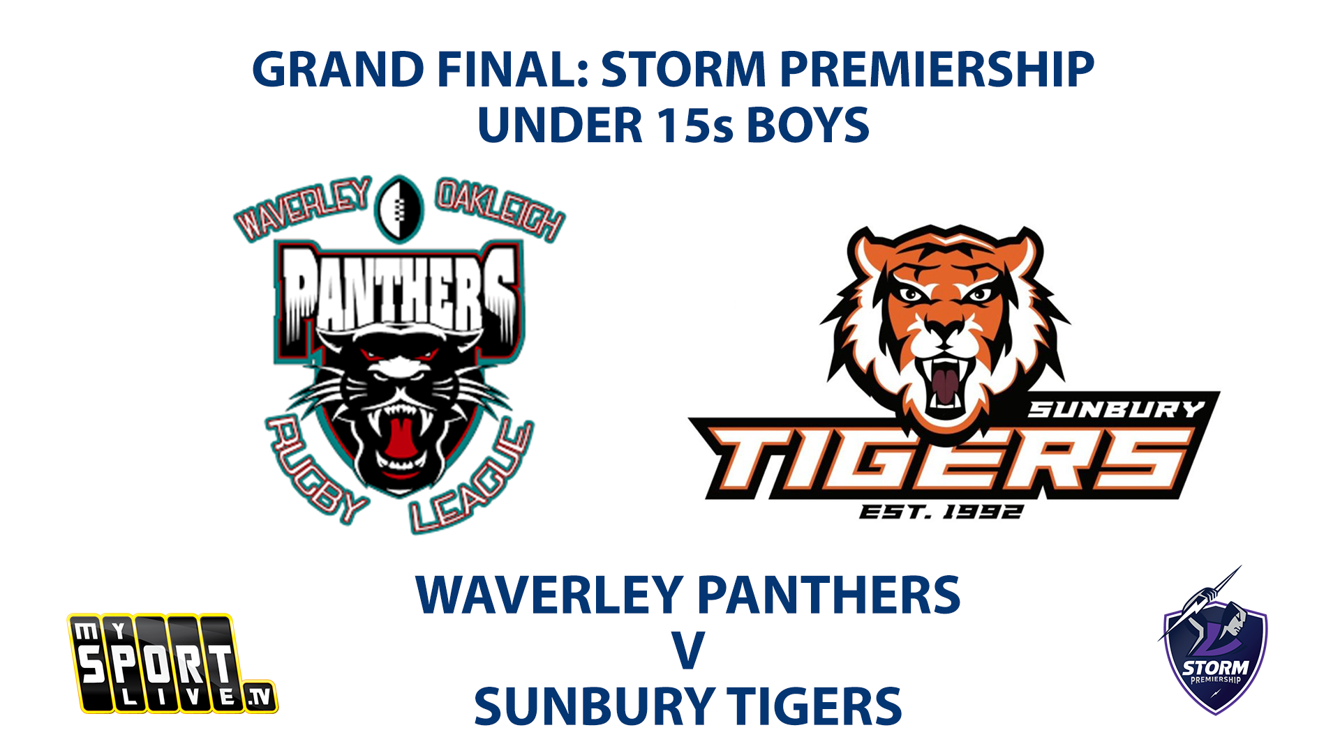 2023 GRAND FINAL - U15s Boys: Waverley Panthers vs Sunbury Tigers