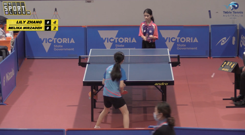 Hopes Girls' Singles Final Lily Zhang (NSW) vs. Melika Mirzadeh (NSW)