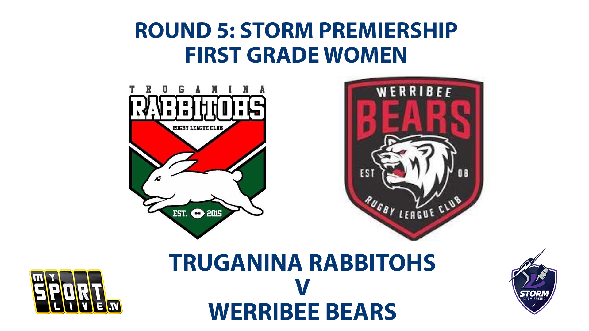 2023 RD5 First Grade Women's: Truganina Rabbitohs v Werribee Bears
