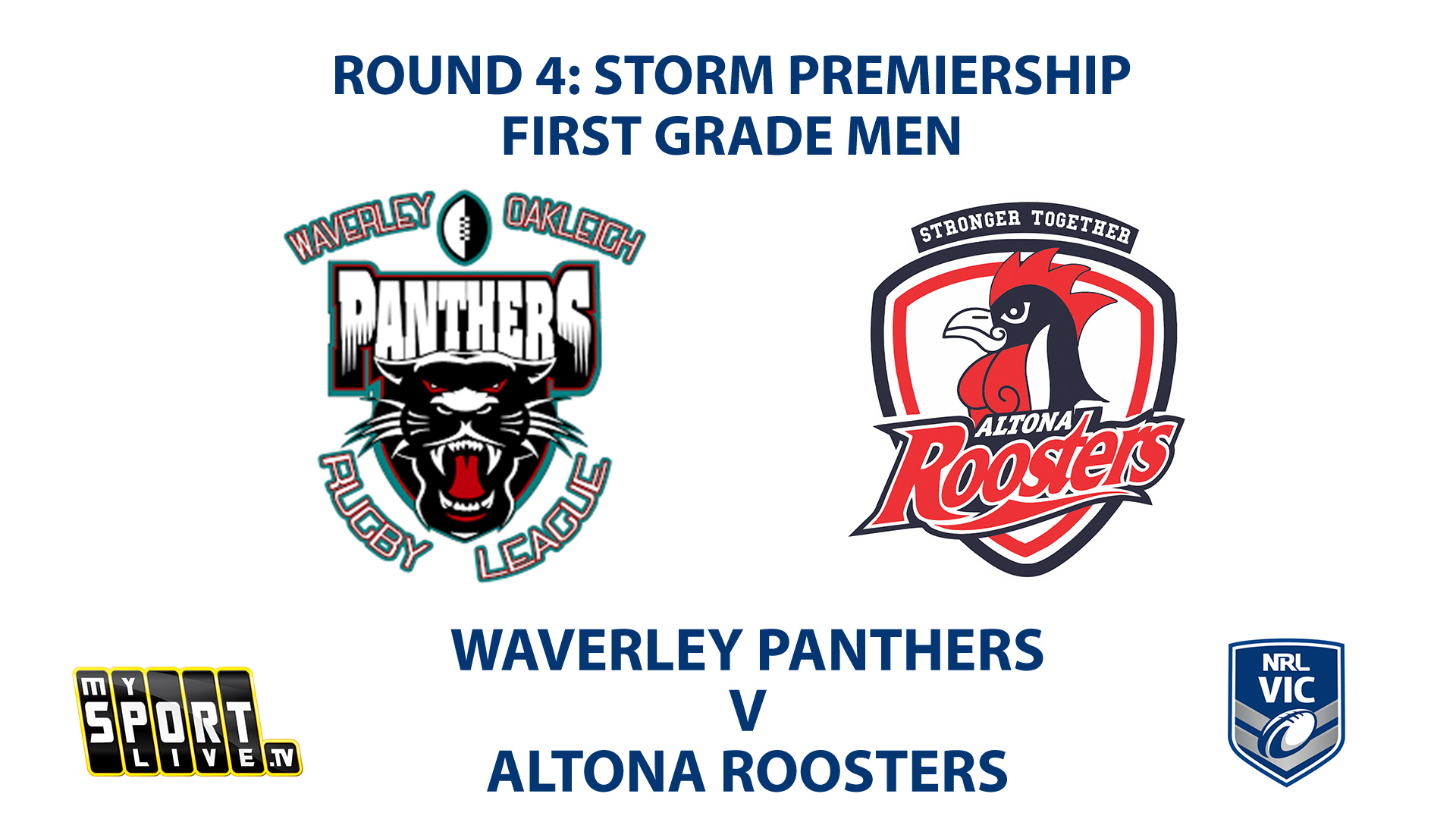 2023 RD4 First Grade Men's: Waverley Panthers vs Altona Roosters