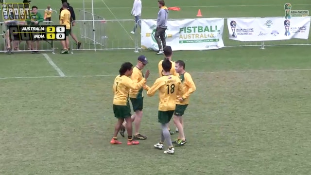 2018 Asia-Pacific Fistball Championships AUS VS INDIA MENS