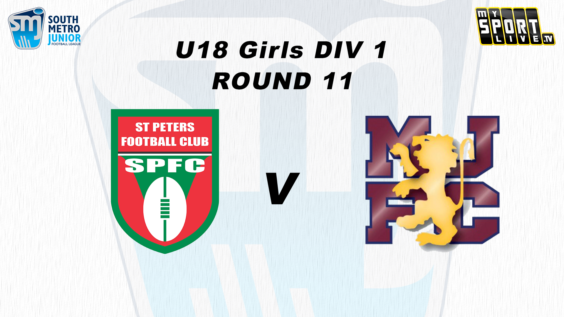 2025 SMJFL RD11 U18 Girls Div 1 St Peters/Bentleigh vs. Murrumbeena 