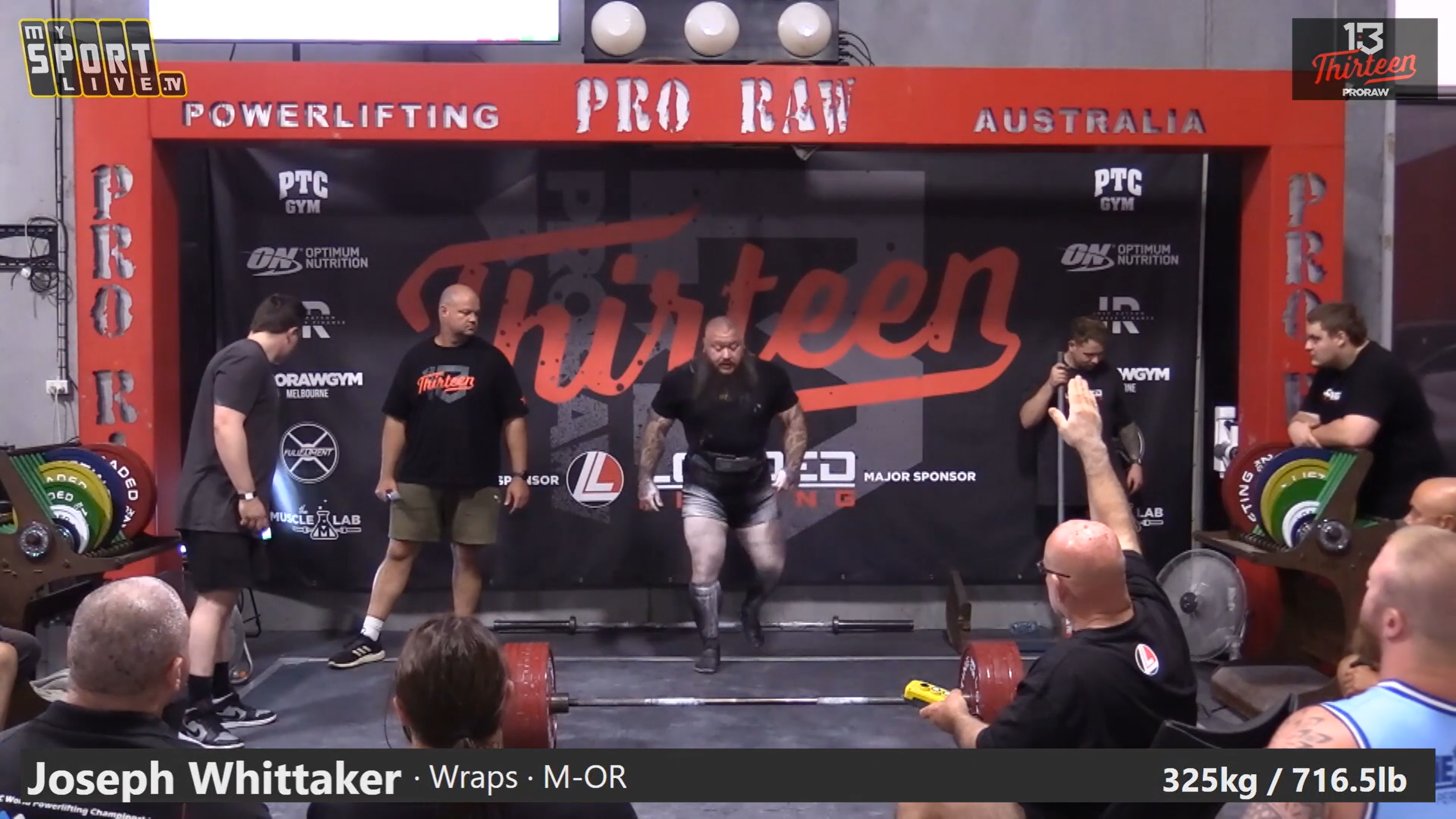 ProRaw 13 - Joseph Whittaker Total 1025kg / 2259.7lb Lift