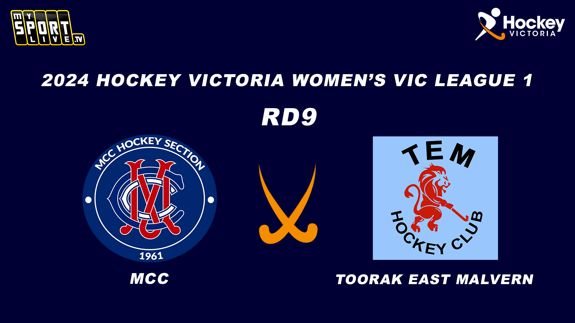 2024 HV Women's Vic League 1 RD9 - MCC v Toorak East Malvern