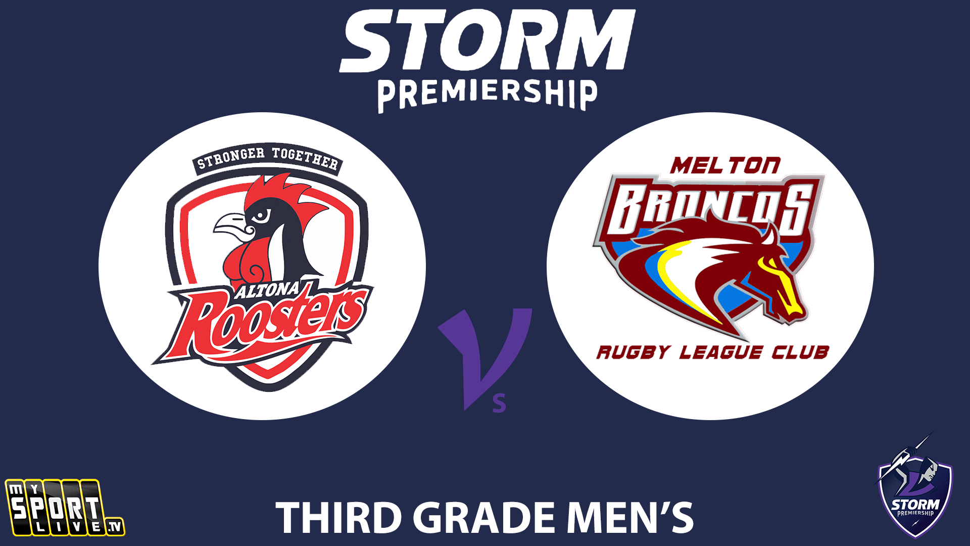 H1 2024 R16 Third Grade Men: Altona Roosters vs. Melton Broncos