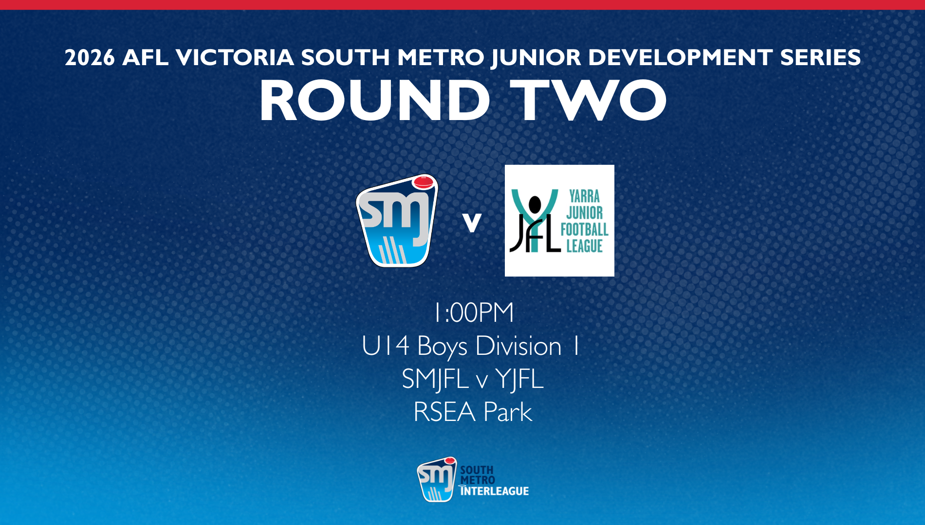 Round 2 - U14 Boys Div 1 - SMJFL v YJFL