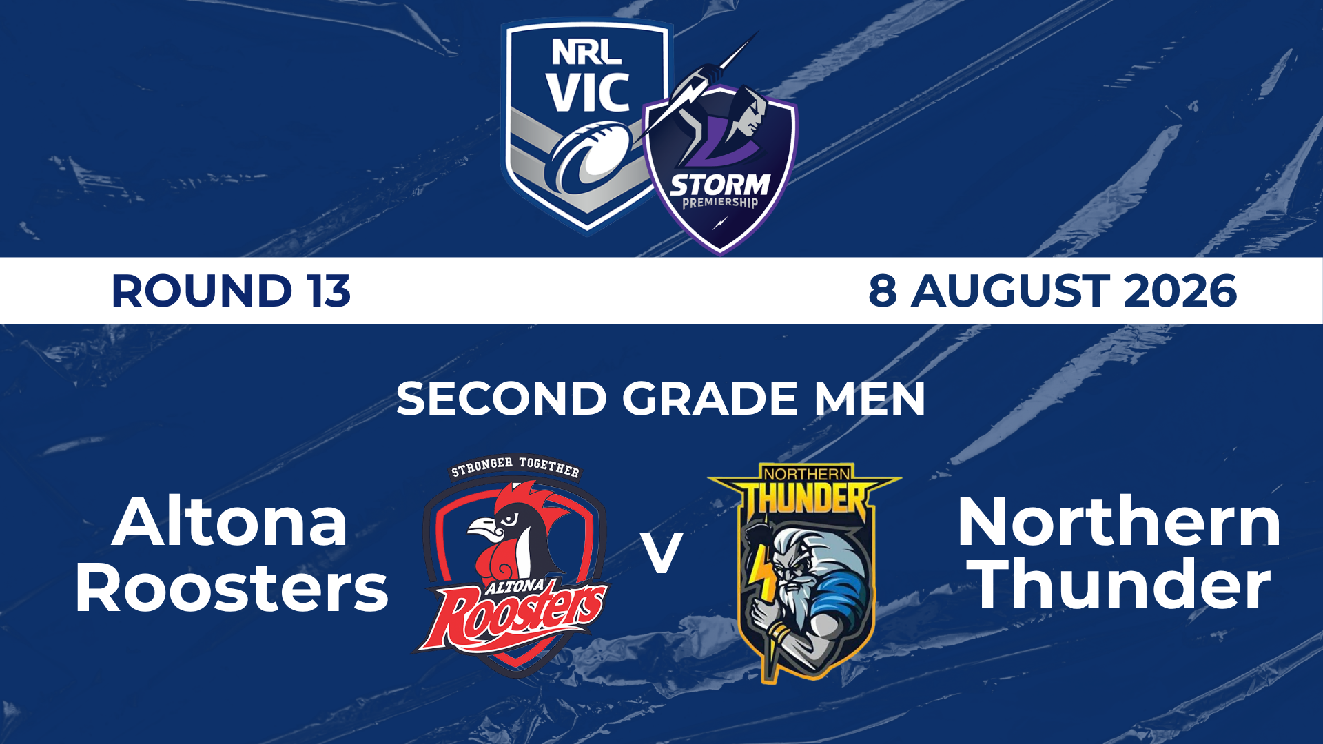 NRL R13: SGM - Altona Roosters v Northern Thunder