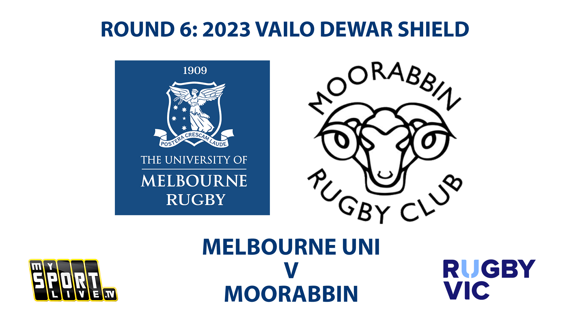 R6: 2023 VAILO DEWAR SHIELD - Melbourne Uni v Moorabbin