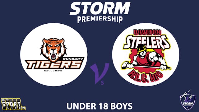 H2 2025 Under 18s Boys Sunbury Tigers...