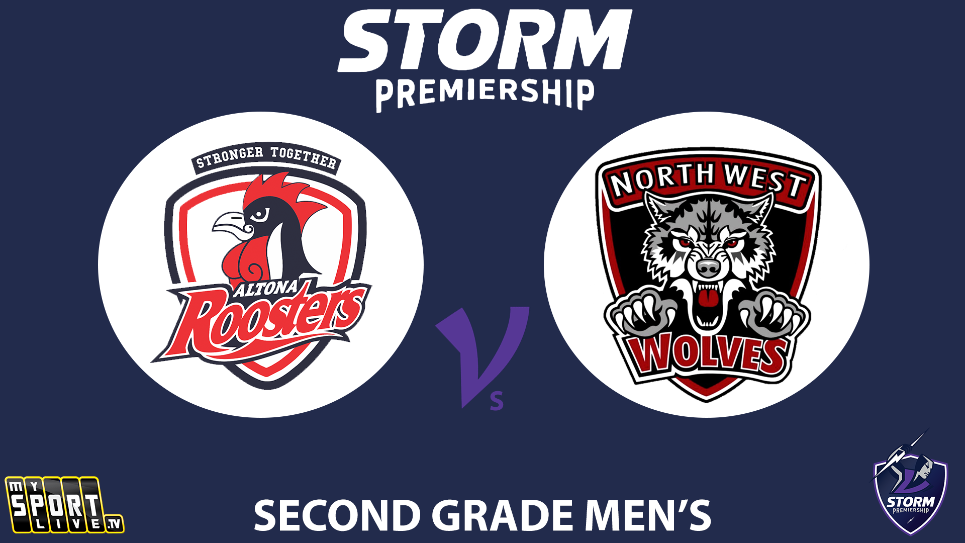 H1 2024 R16 Second Grade Men: Altona Roosters vs. North West Wolves
