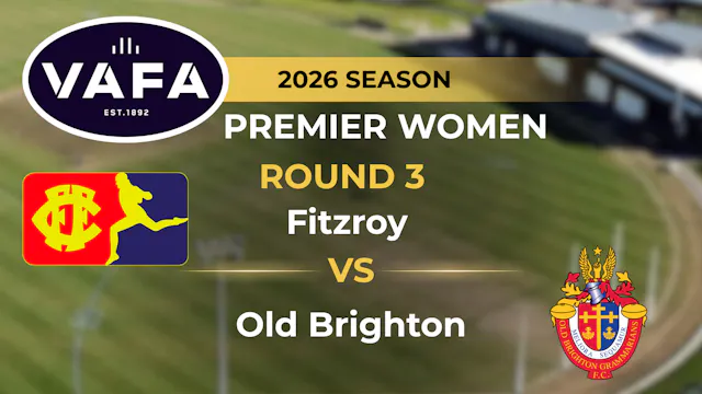 VAFA 2026 R3 PREM Women’s Fitzroy V O...