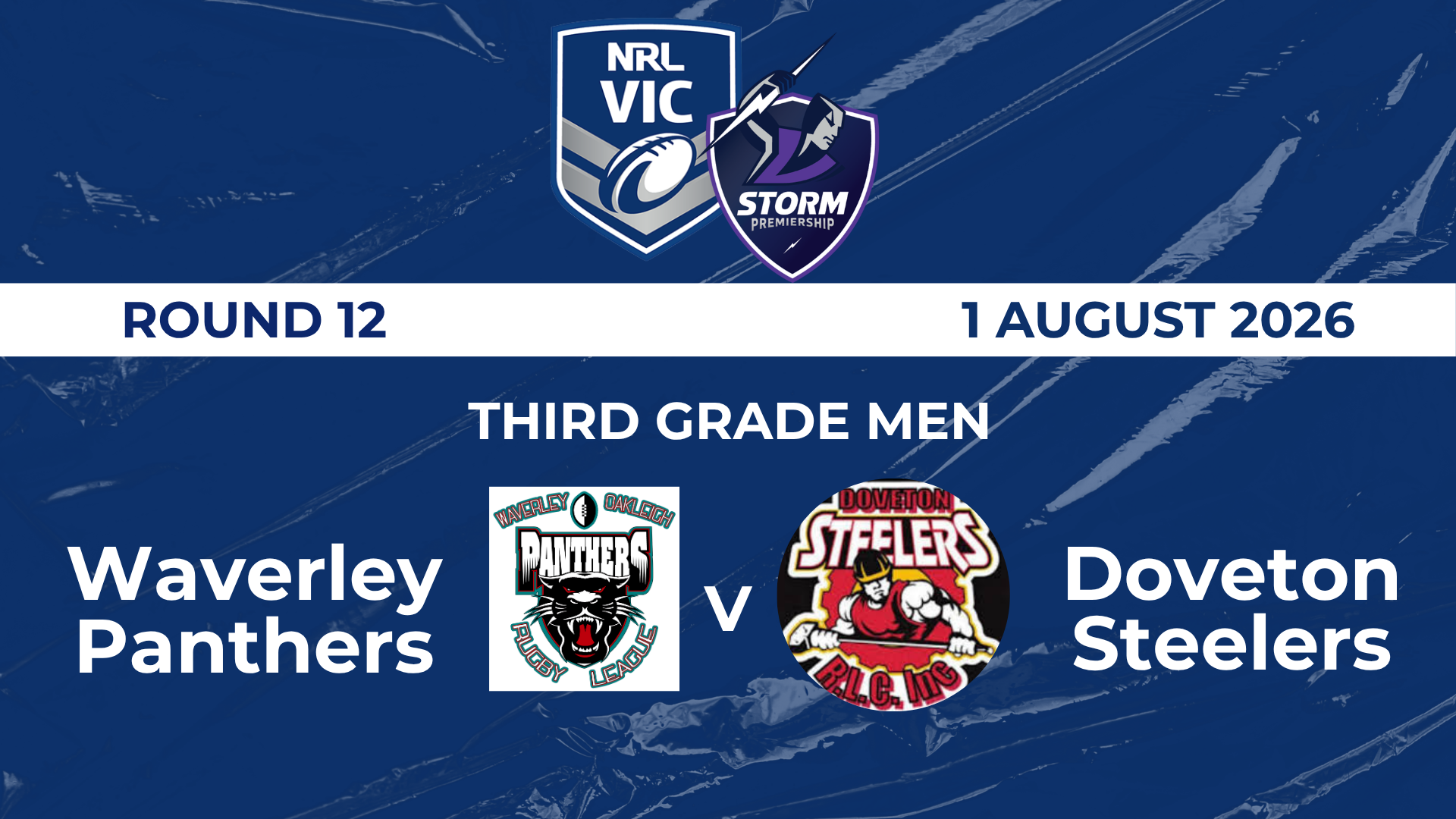 H1 and H2 2026 R12 Third Grade Men Waverley Panthers v Doveton Steelers