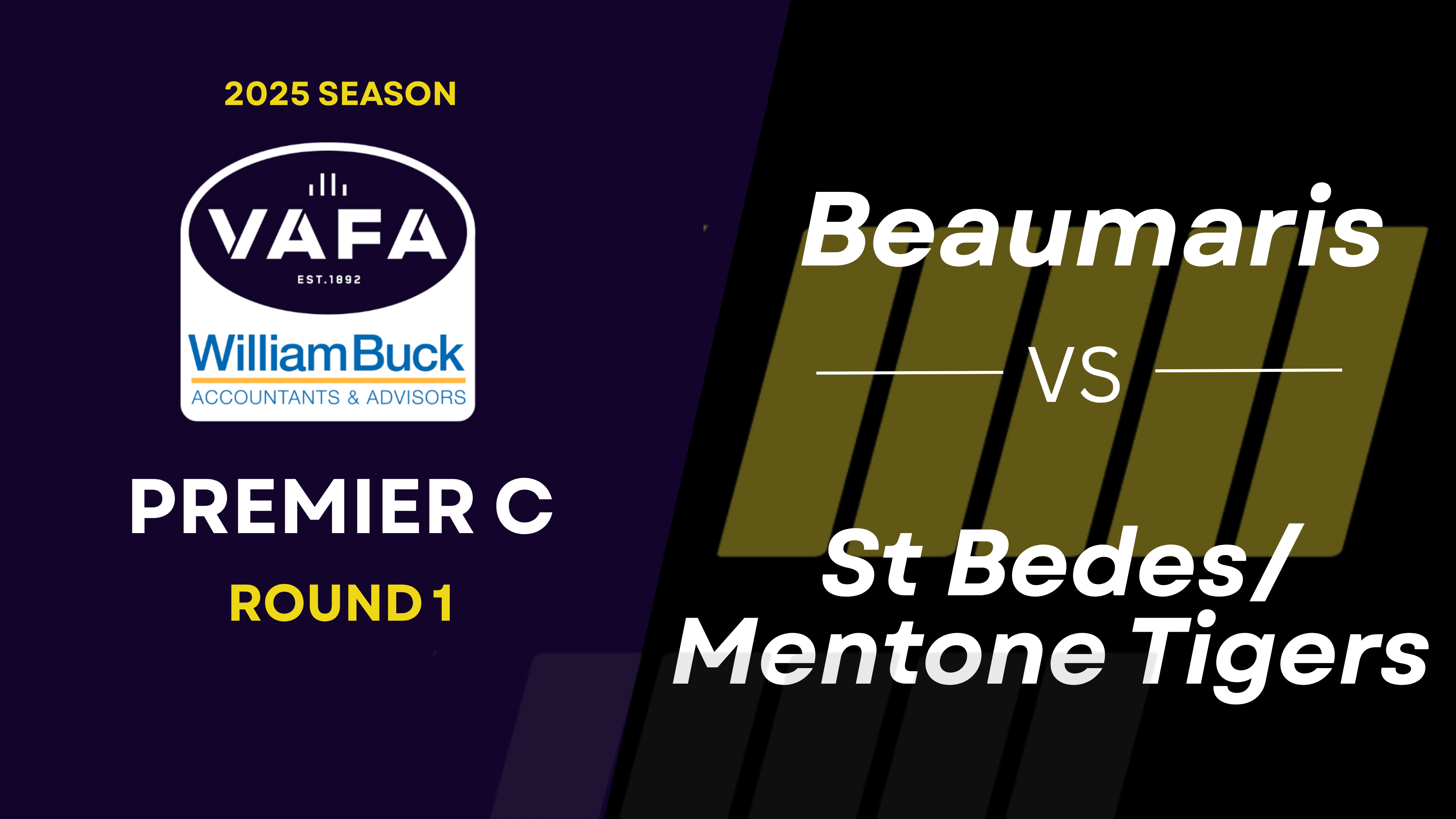 RD1 PREM C Beaumaris vs. St Bedes/Mentone Tigers