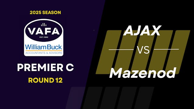 RD12 PREM C AJAX vs.Mazenod