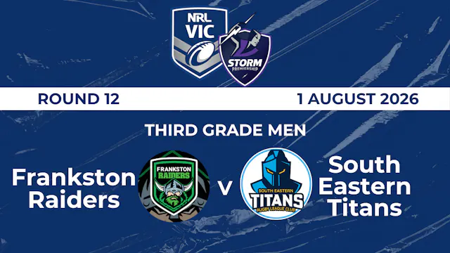 H1 2026 R12 Third Grade Men Frankston...