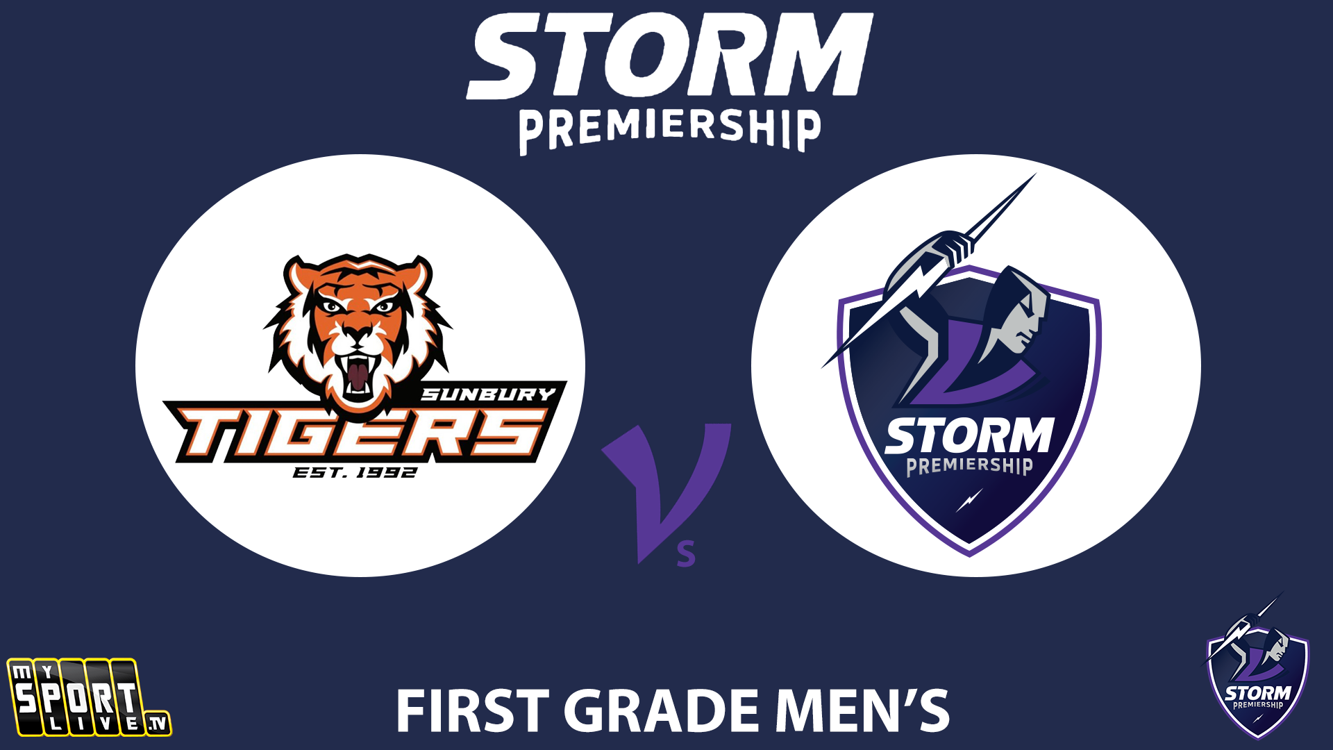 2025 RD7 First Grade Men Sunbury Tigers vs. Melbourne Thunderbolts 