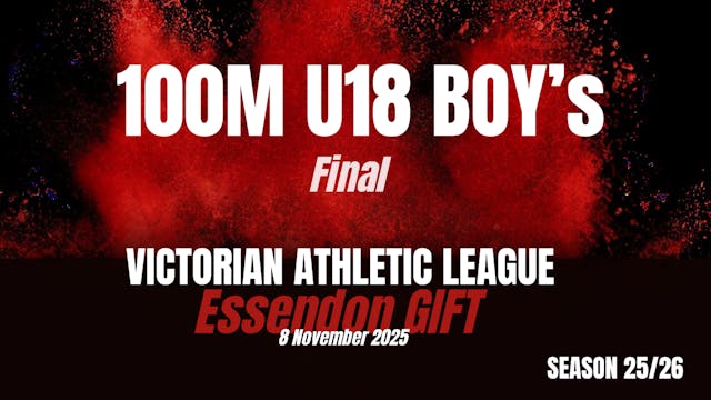 Essendon 100m U18 Boys Final