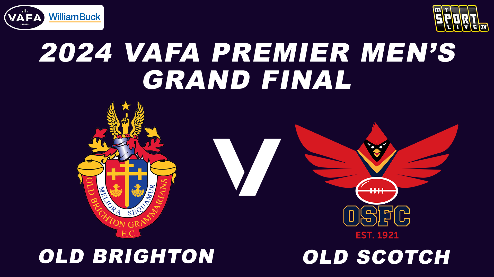 2024 VAFA PREM GF Highlights - Old Brighton vs. Old Scotch