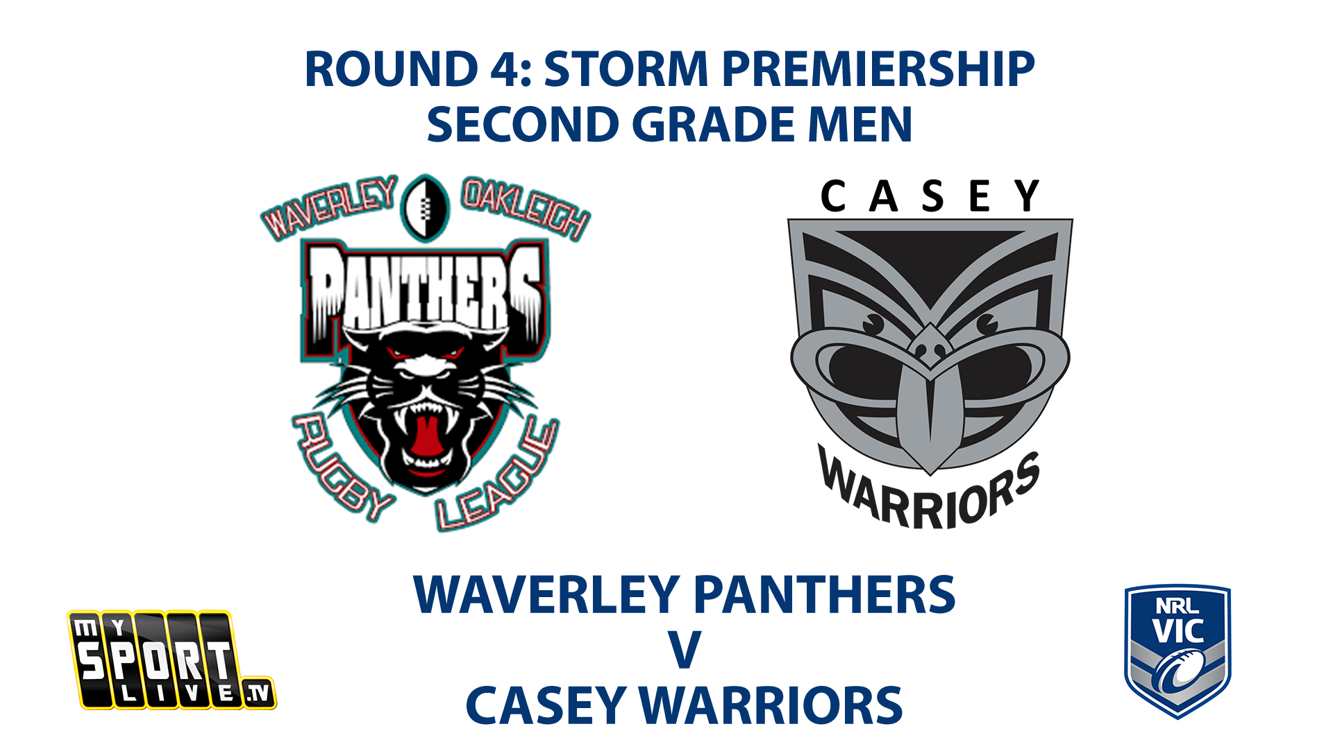 2023 RD4 Second Grade Men's: Waverley Panthers vs Casey Warriors