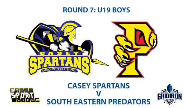 R7: GV U19 Boys - Spartans v Predators