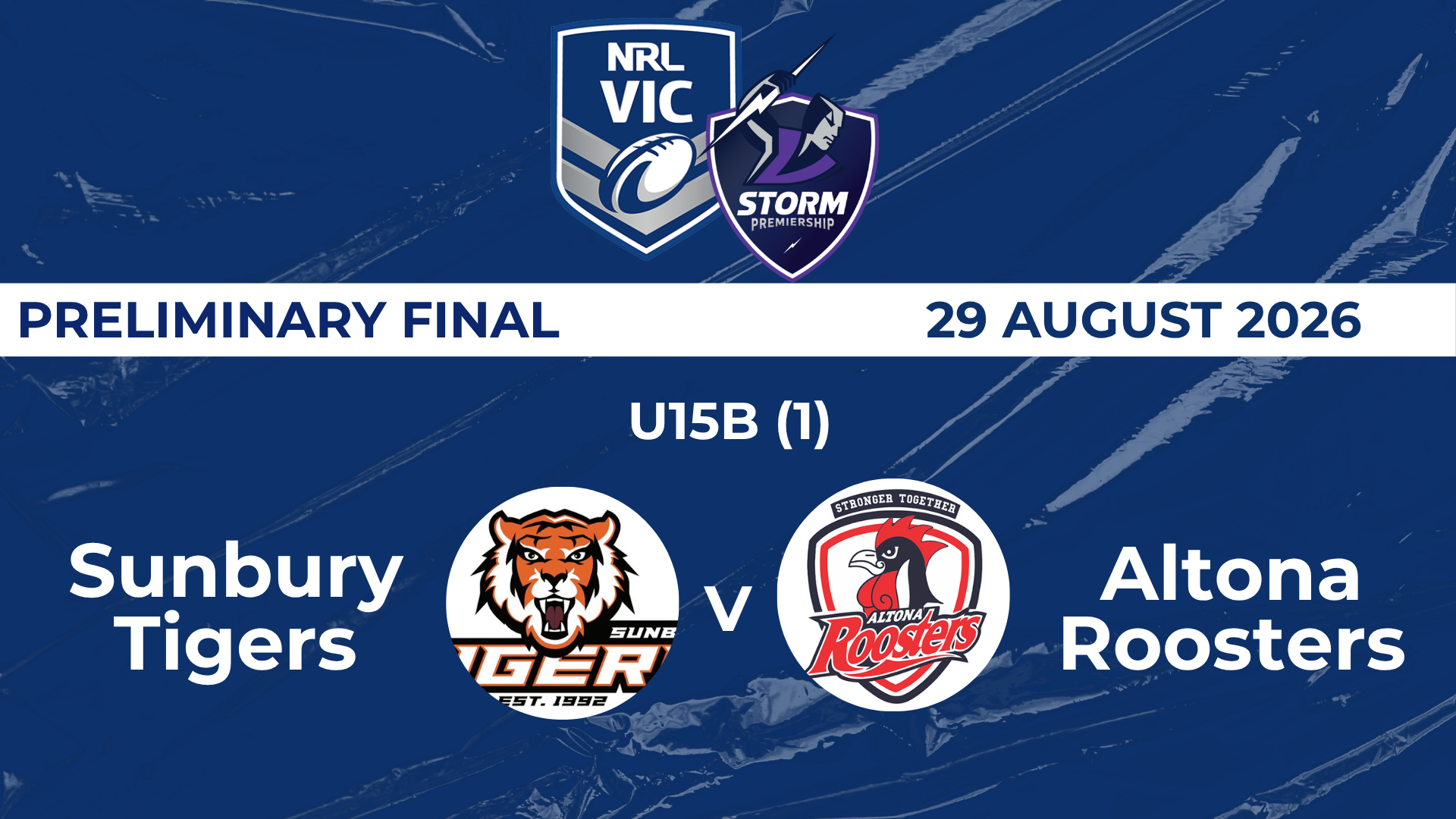 H1 2026 PF U15B (1) Sunbury Tigers V Altona Roosters