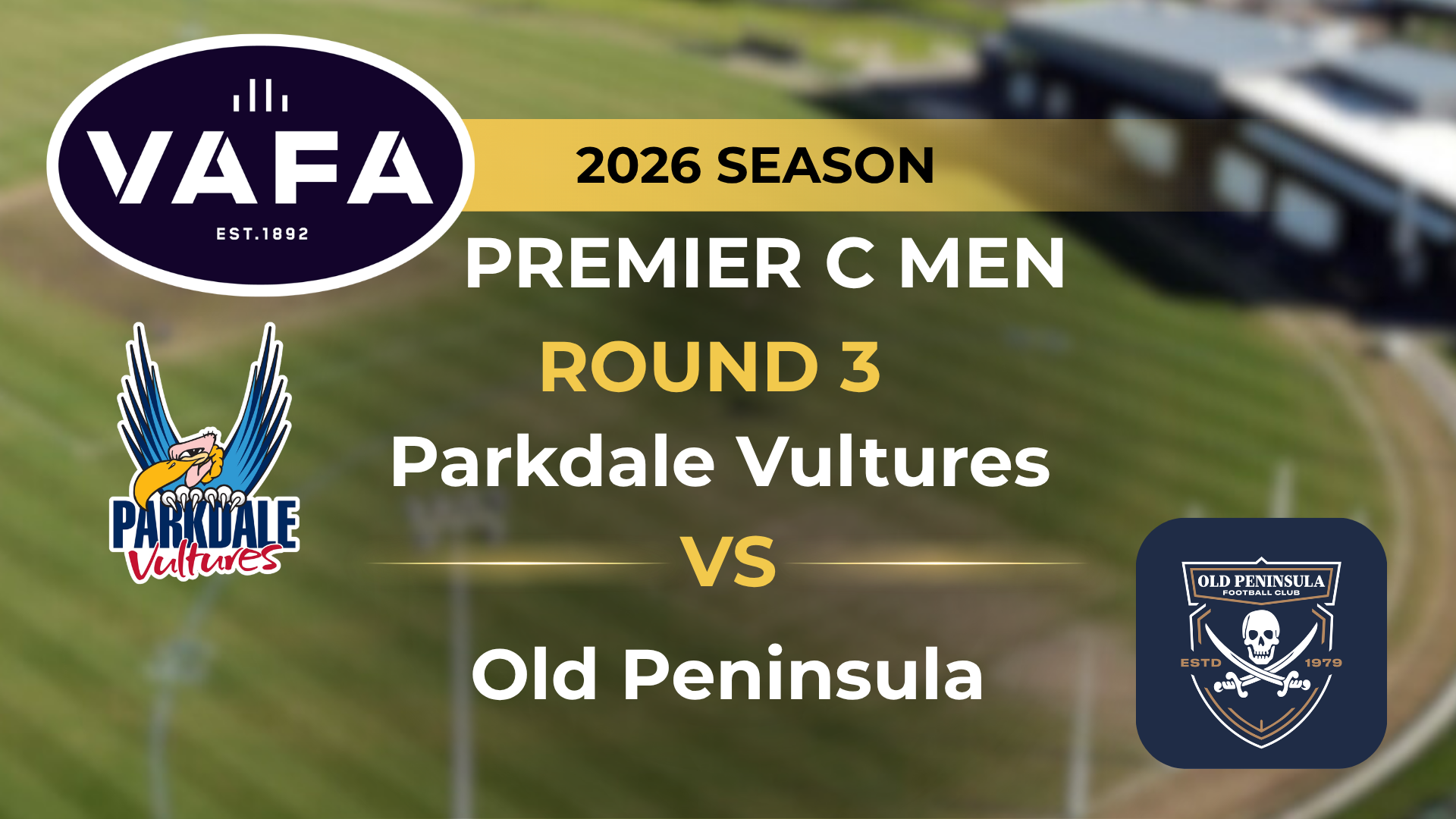 VAFA 2026 R3 PREM C Men’s Parkdale Vultures V Old Peninsula