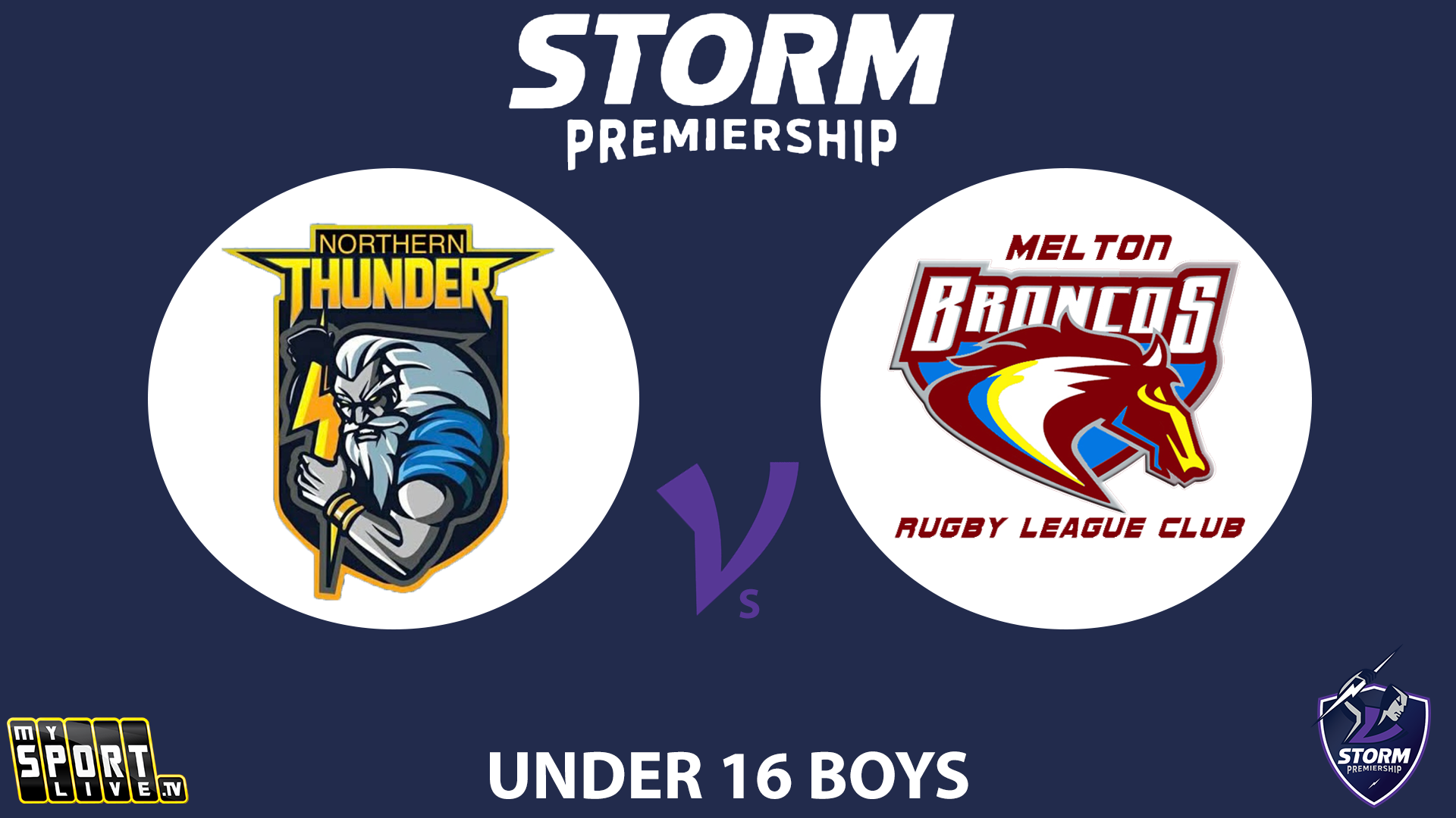 H1 2025 GF Under 16s Boys (2) - Northern Thunder  vs. Melton Broncos
