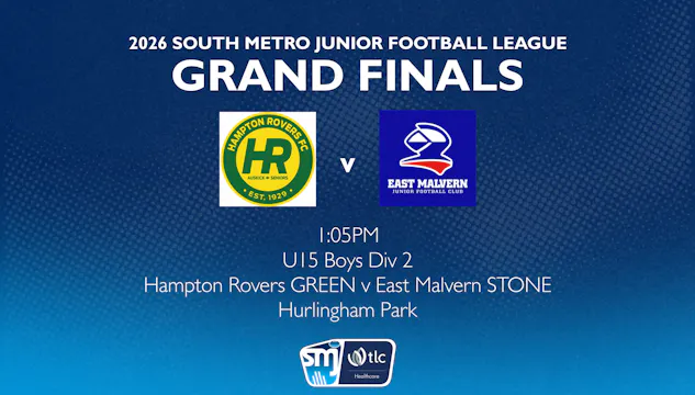 SMJFL GF - U15 Boys Div 2 – Hampton R...