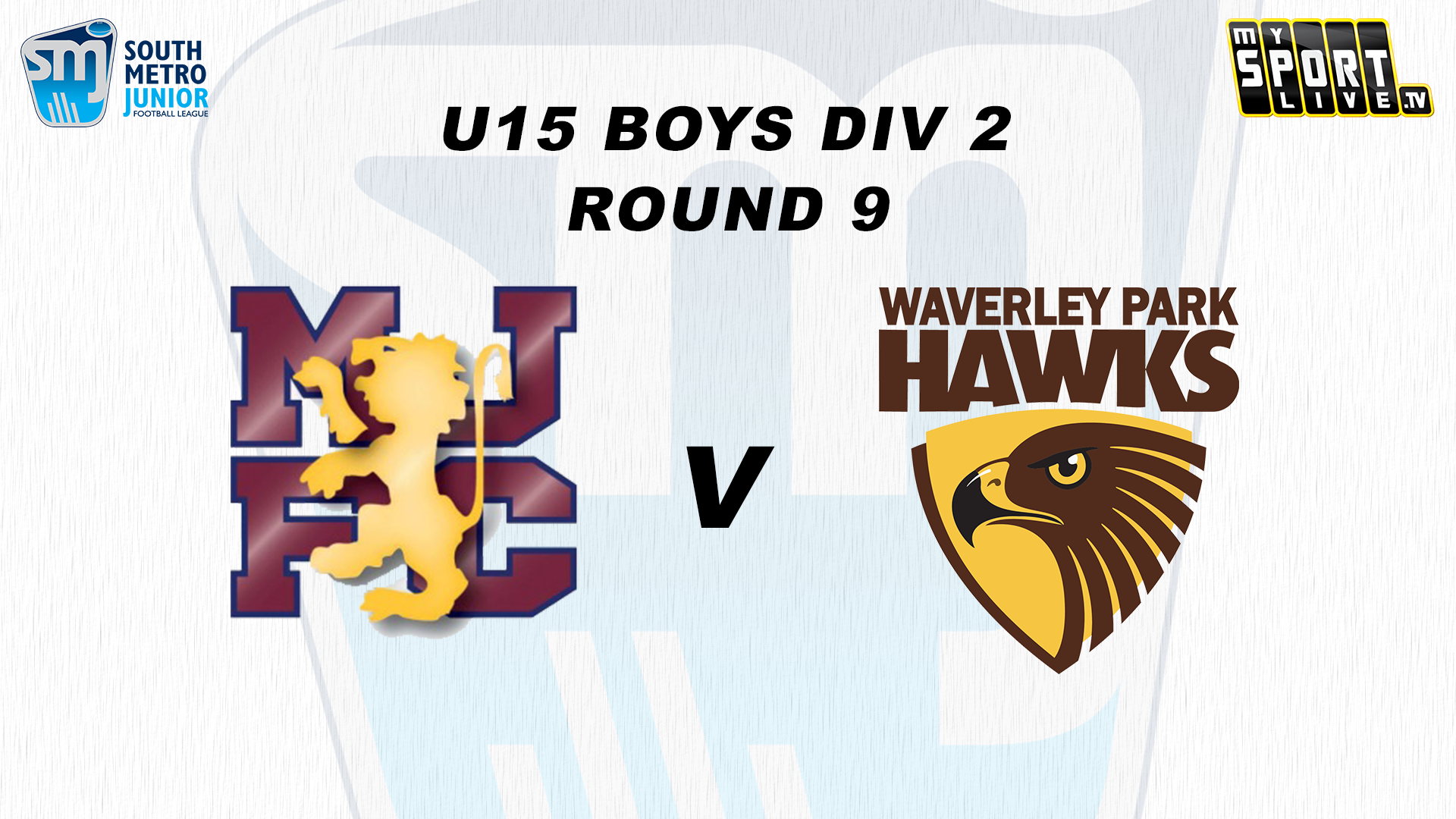 2025 SMJFL RD9 U15 Boys Div 2 Murrumbeena vs. WP Hawks 