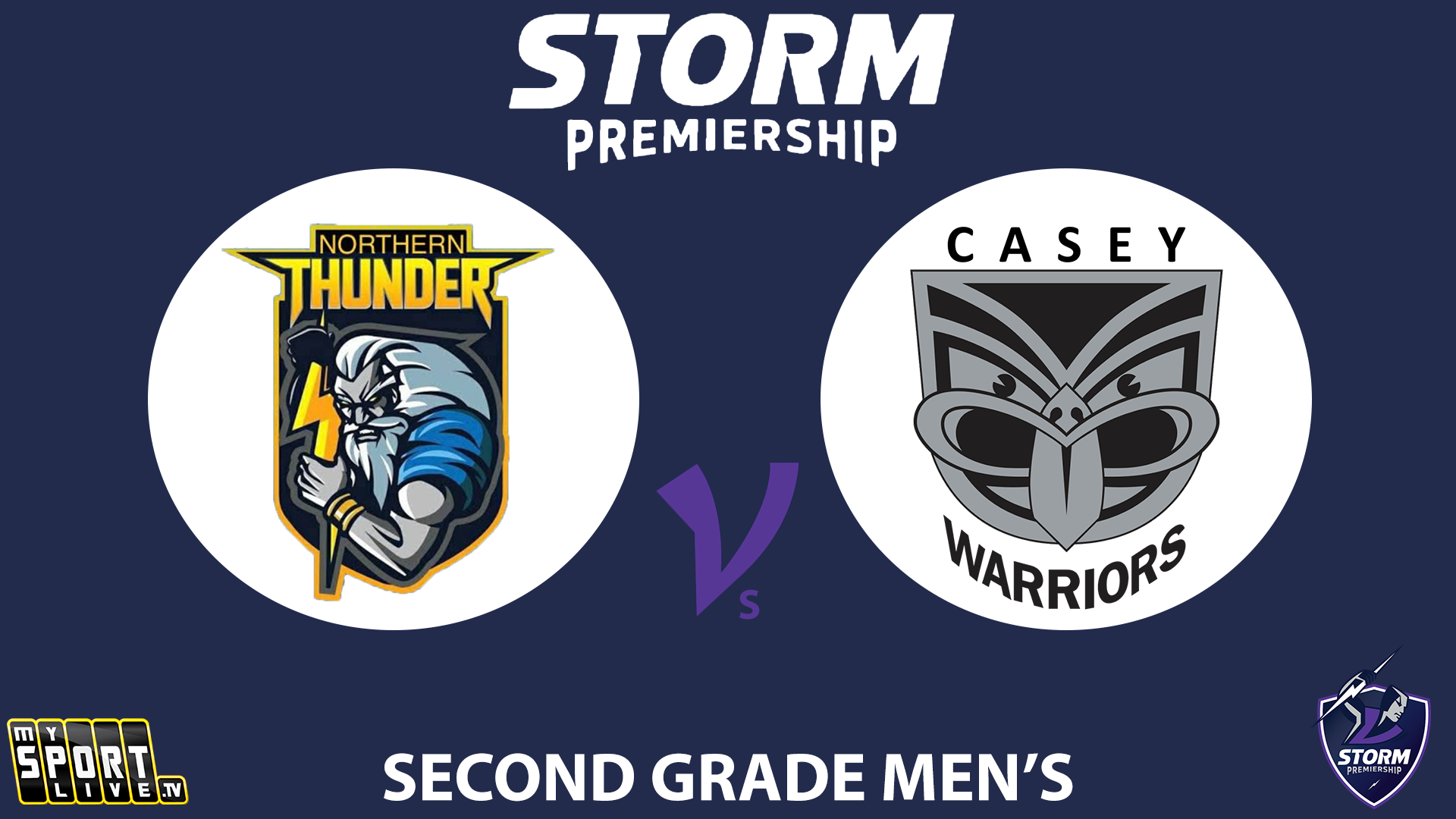  2024 Preliminary Final Second Grade Men's: Northern Thunder vs. Casey Warriors