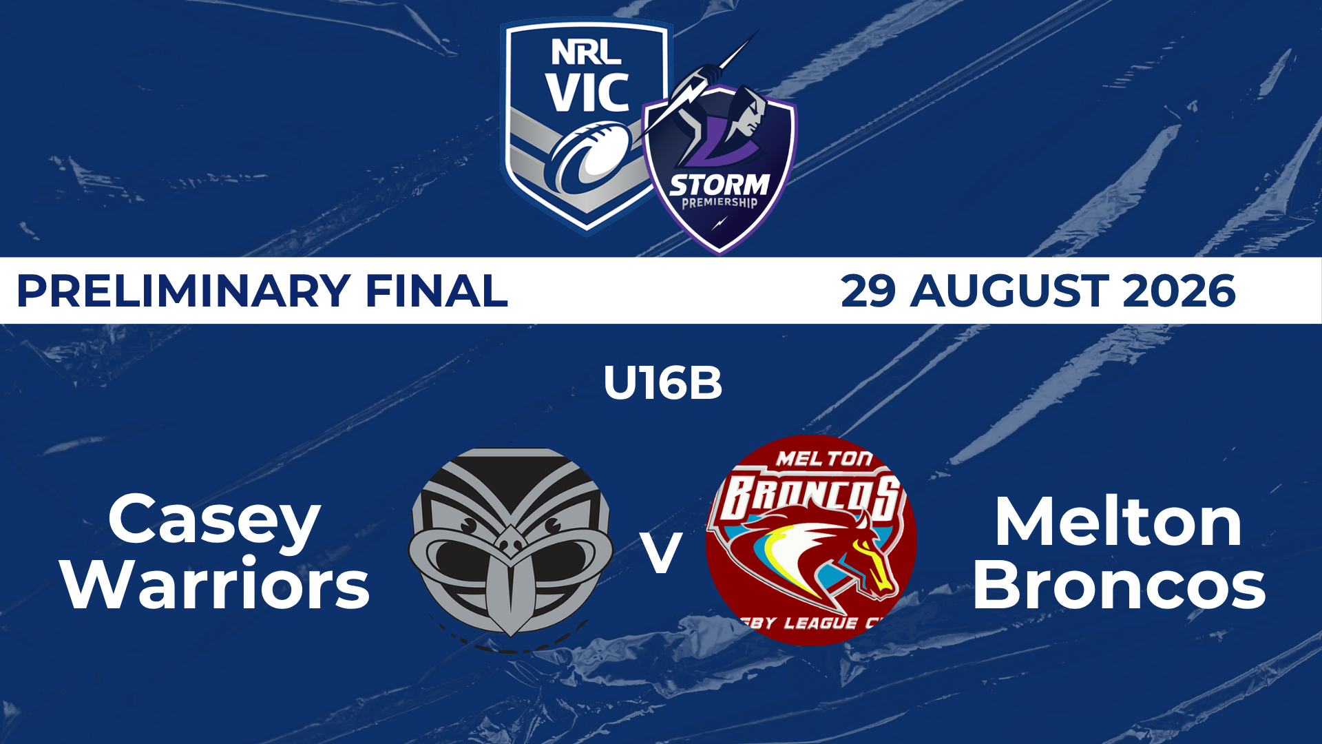 H1 2026 PF U16B Casey Warriors V Melton Broncos