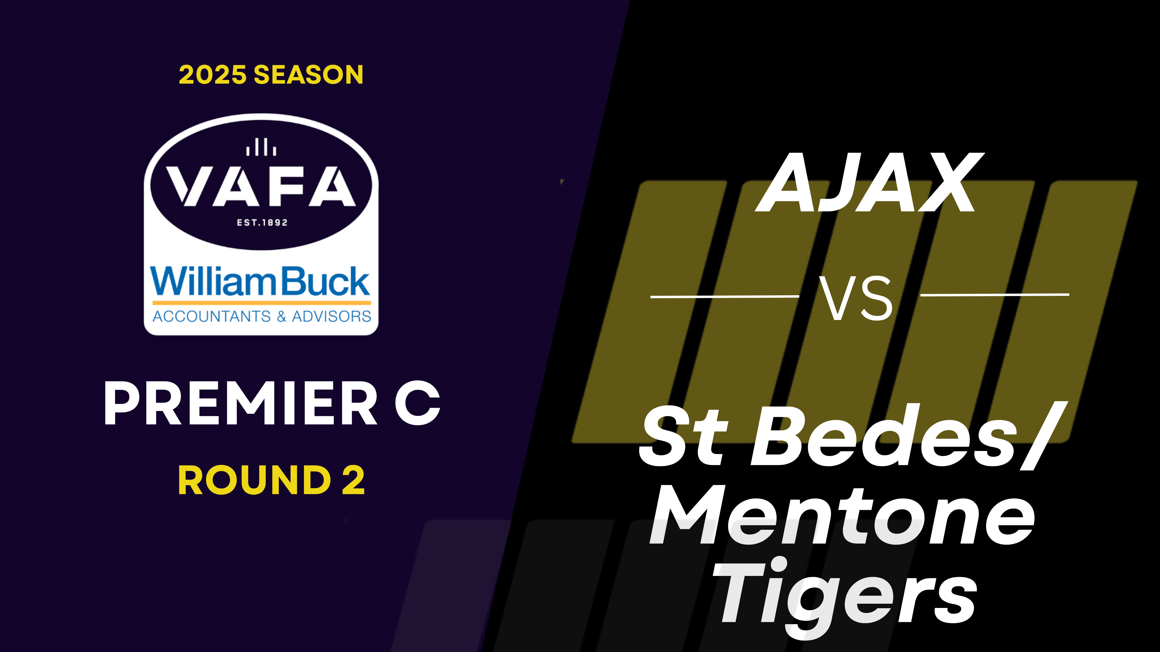 RD2 PREM C  AJAX vs.St BedesMentone Tigers 250219