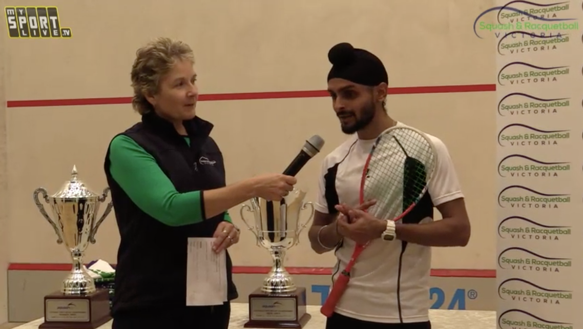 2017 Vic Open Squash -  Men’s Final - Presentation