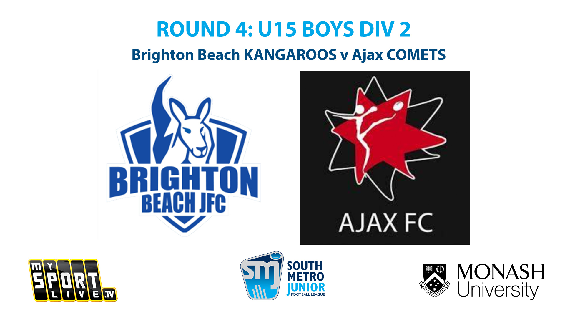 R4: U15 Boys Div 2 - Brighton Beach v Ajax