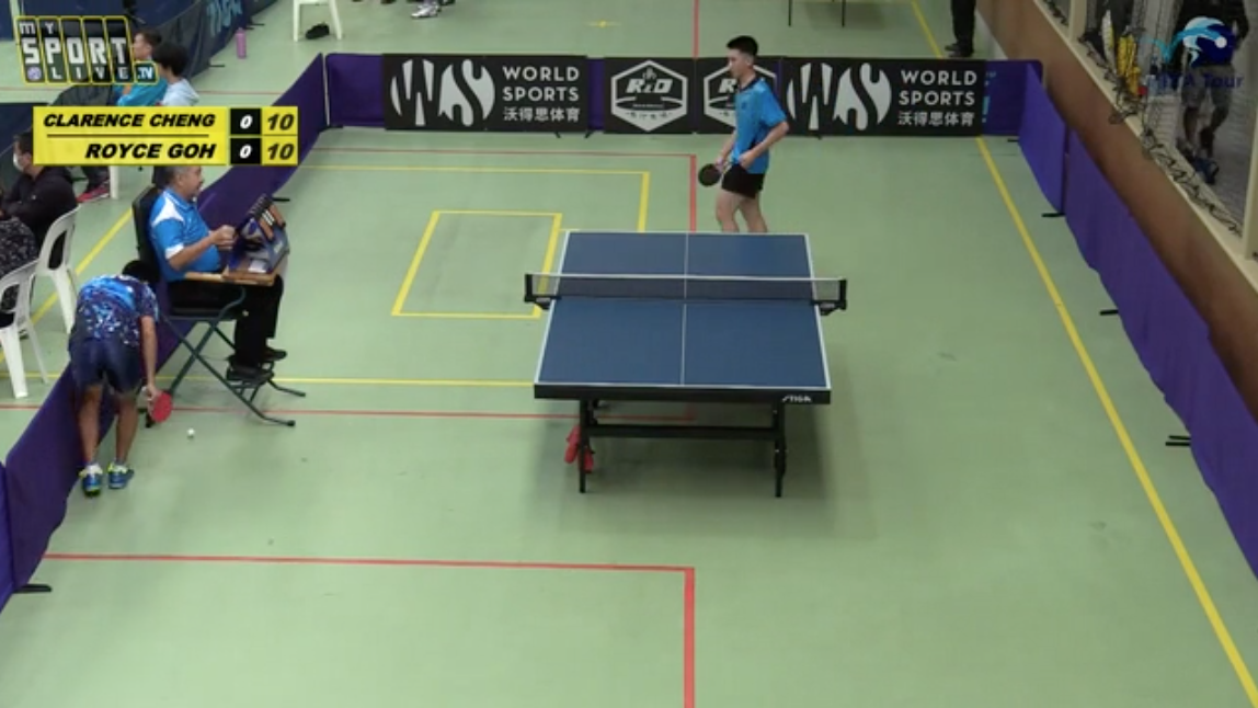Clarence Cheng v Royce Goh - U19 Boys Singles Quarter Final