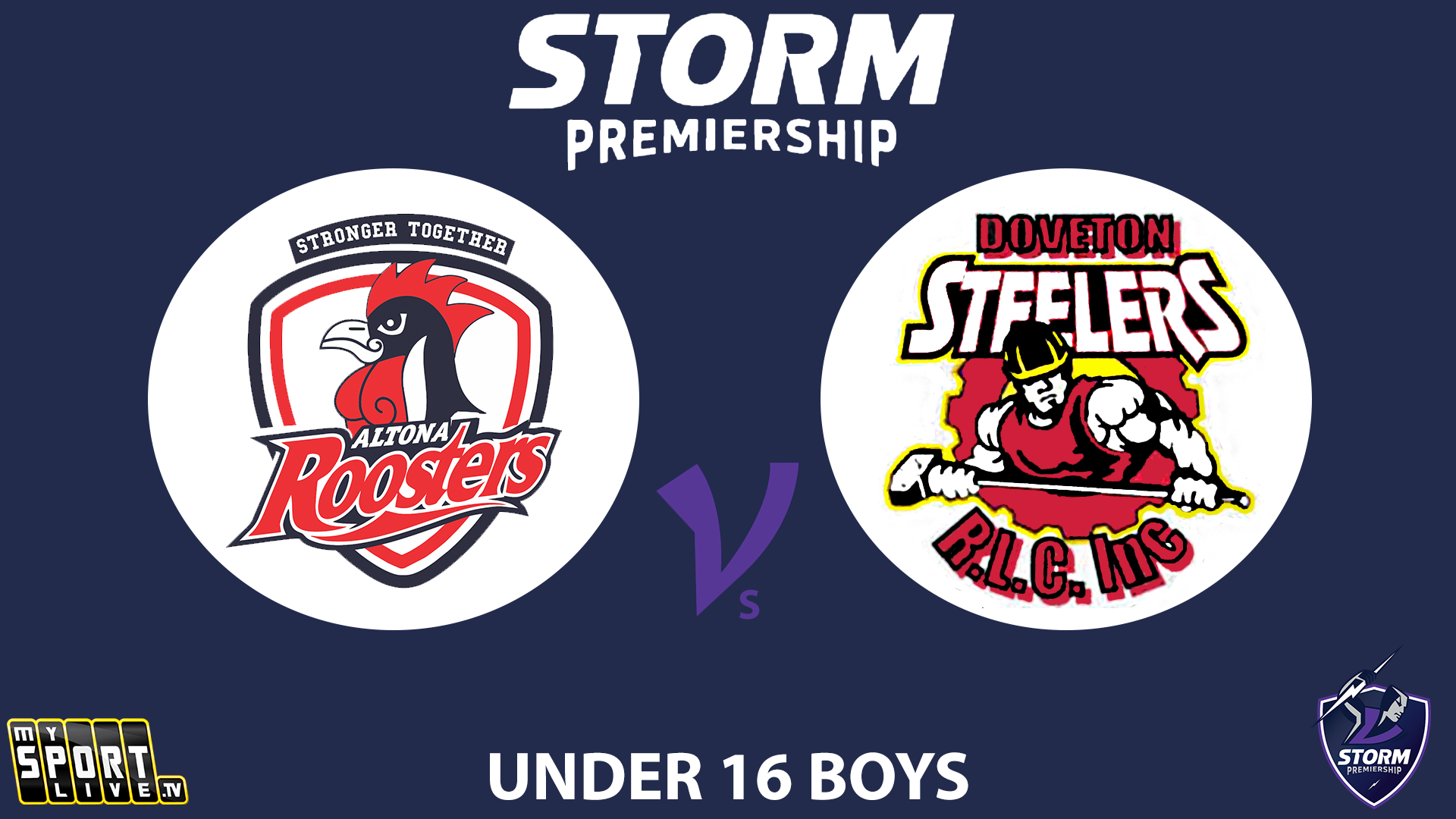 H1 2025 Under 16s Boys Altona Roosters vs.Doveton Steelers 
