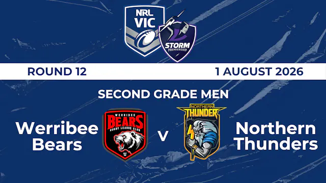 H2 2026 R12 Second Grade Mens Werribe...