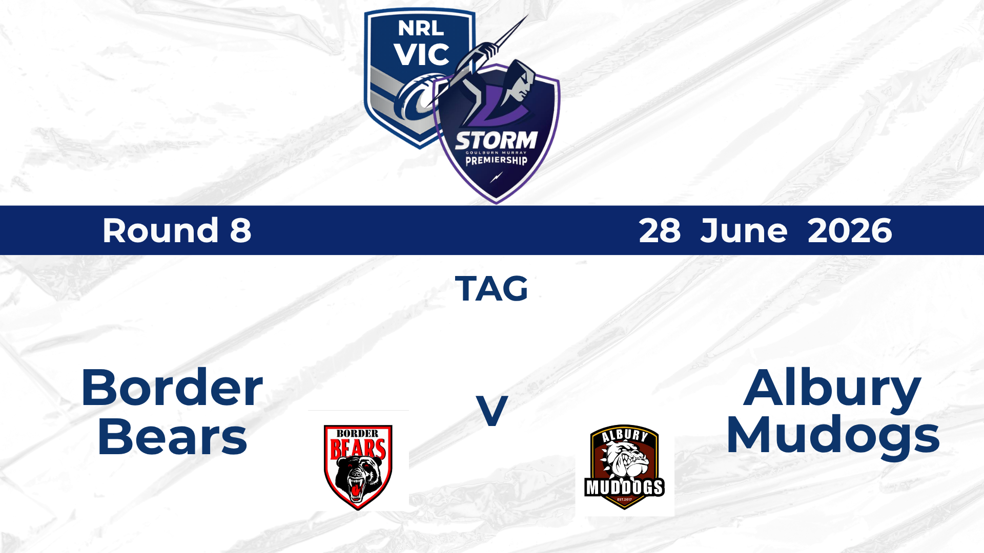 H1 2026 Round 8 TAG Womens Bears vs Muddogs