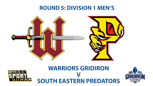 R5: GV Men's Division 1 - Warriors v Predators