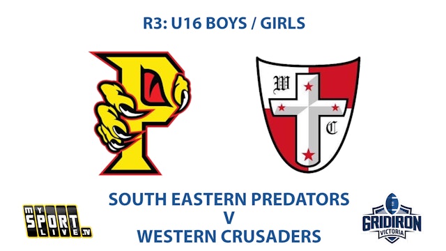 R3: U16 Boys Girls - South Eastern Predators v Western Crusaders