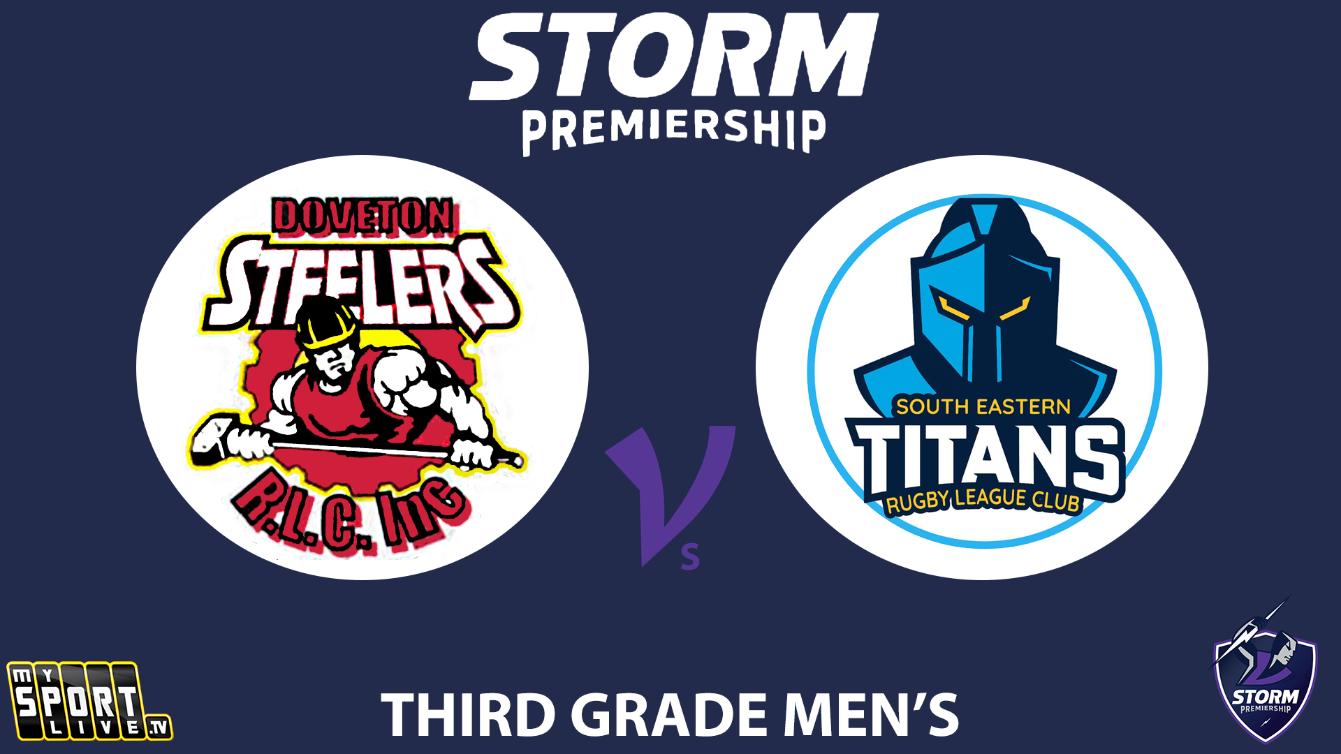H2 - 2025 R11 Third Grade Men - Doveton Steelers vs South Eastern Titans