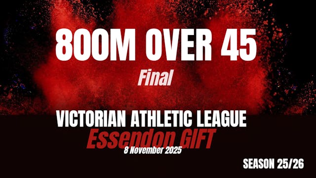 Essendon 800m Over 45 Final